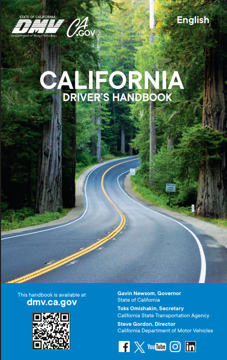 California DMV Driver Handbook — the foundation of our online drivers ed course